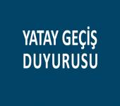 Yatay Geçiş Güz Dönemi Duyurusu